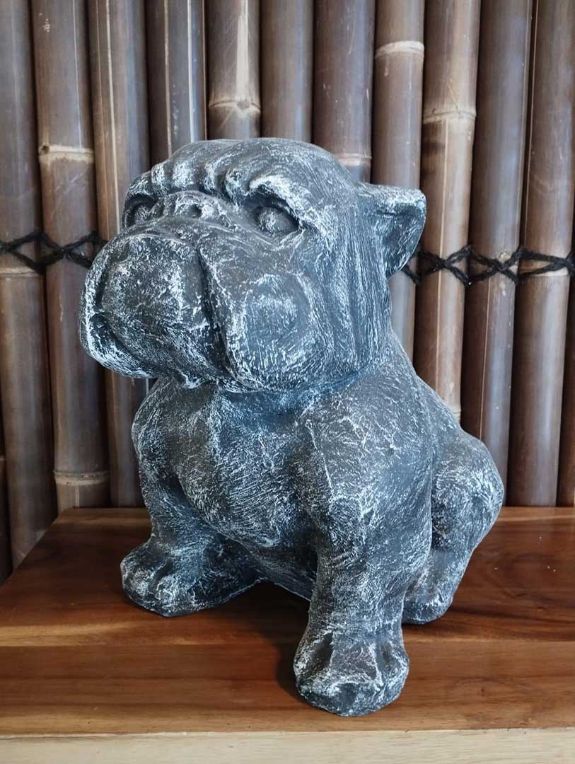 Bulldog sculpture pour extérieur  haut 50 cm