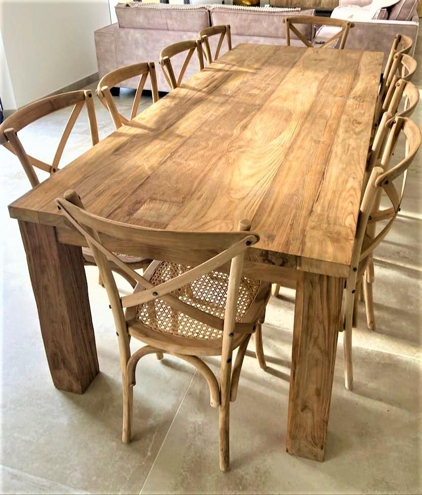 The teak dining table ARMANI 240X100 cm