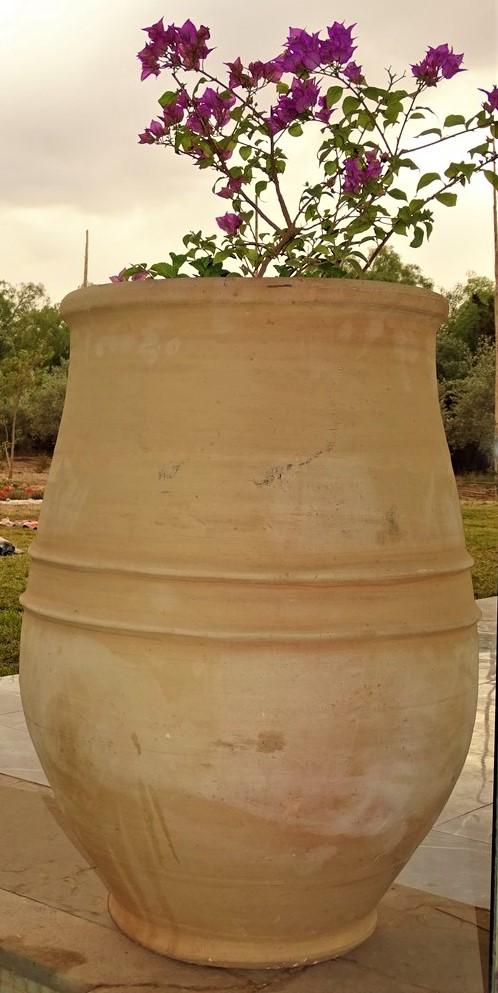 Terracotta vase langueur 90 cm depth 65 cm height 53 cm 