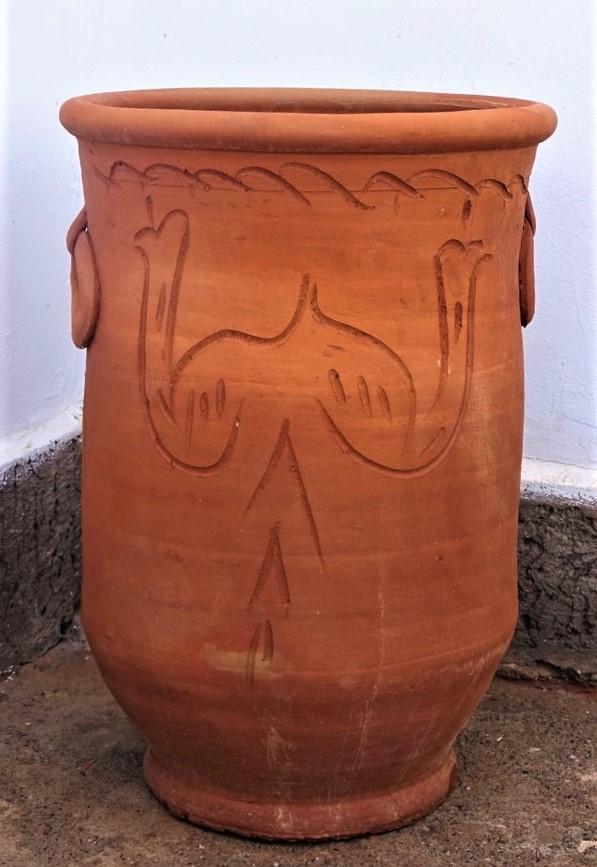 Terracotta vase Diameter 33 cm Height 45 cm 